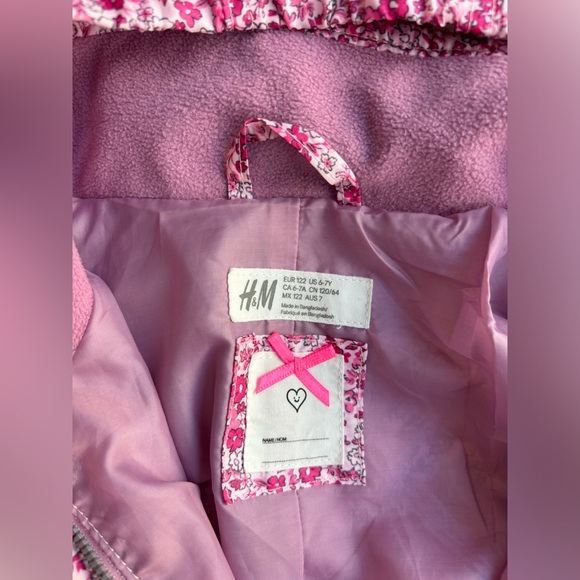 Girls’ H&M Floral Rain Jacket - Picture 3 of 5